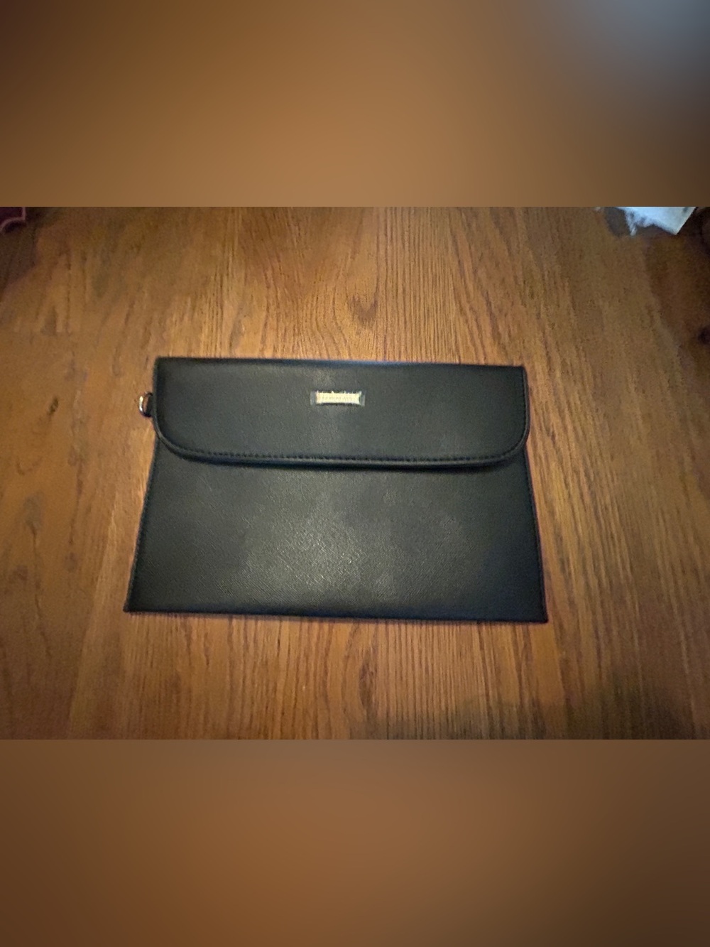 Nine West black envelope-style clutch or wristlet/crossbody bag